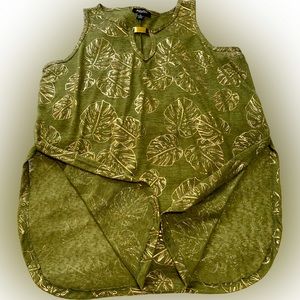 Beautiful Olive and Gold color top.